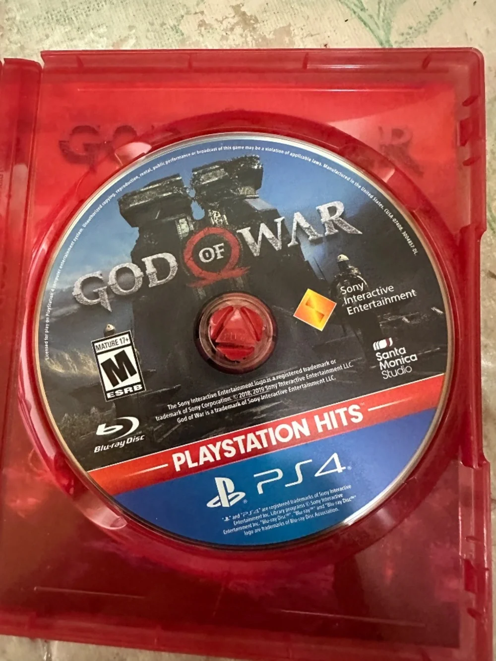 God of War PS4 & Kingdom Hearts HD 1.5 ReMIX PS3 Lot Includes Tales of Symphonia
